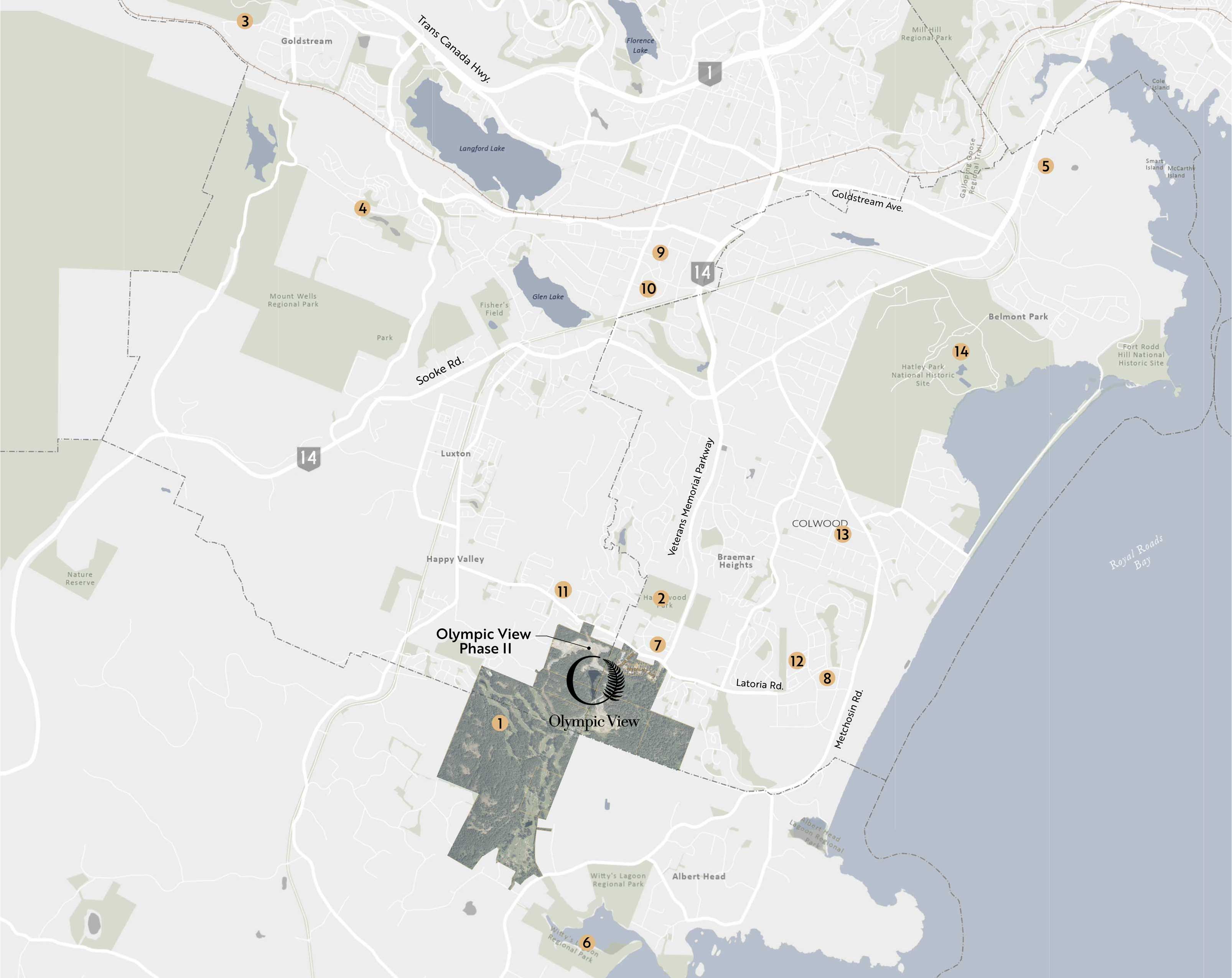 Olympic View Living location map